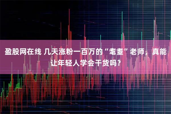 盈股网在线 几天涨粉一百万的“耄耋”老师，真能让年轻人学会干货吗？